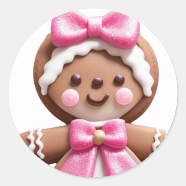 Adesivo Boneca Gingerpão\PinK\ (Frente)