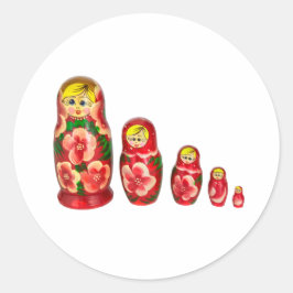 Adesivo Bonecas empilhadas