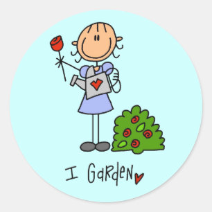 Adesivo Boneco de jardinagem