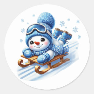 Adesivo Boneco de neve