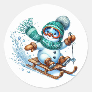 Adesivo Boneco de neve