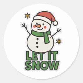 Adesivo Boneco de neve