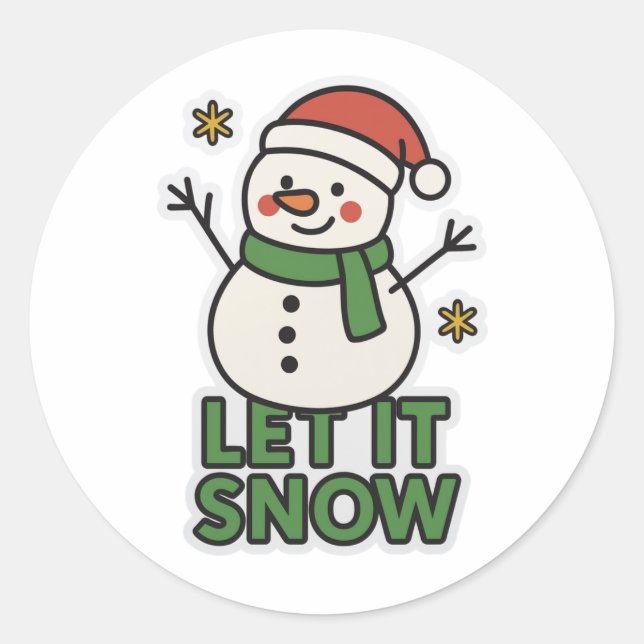 Adesivo Boneco de neve (Frente)