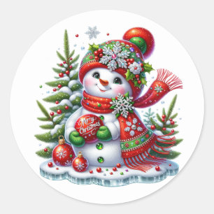Adesivo Boneco de neve