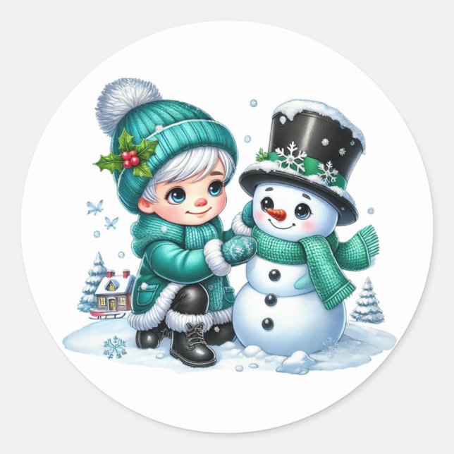 Adesivo Boneco de neve (Frente)