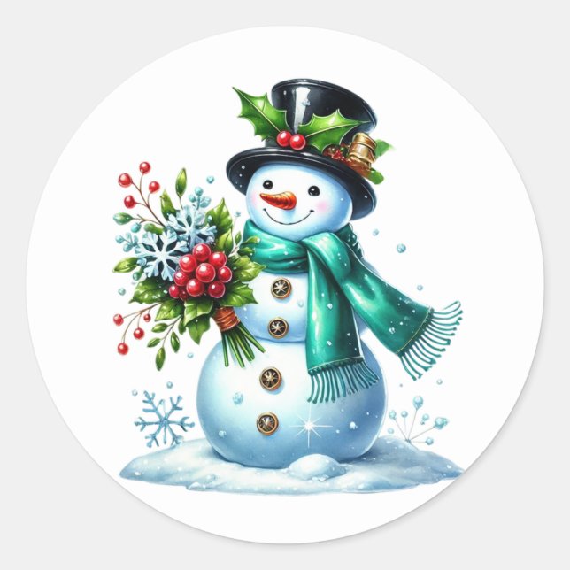 Adesivo Boneco de neve (Frente)