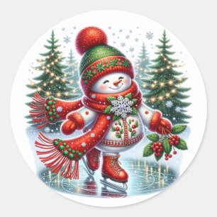 Adesivo Boneco de neve