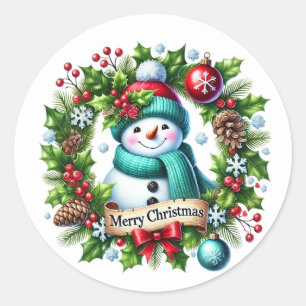 Adesivo Boneco de neve