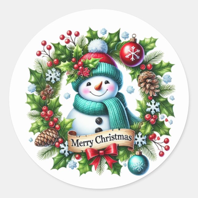 Adesivo Boneco de neve (Frente)