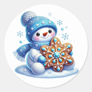 Adesivo Boneco de neve