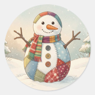 Adesivo Boneco de Neve Alegre