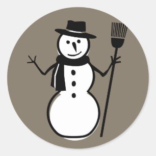 Adesivo Boneco de neve, Bernie Taupe