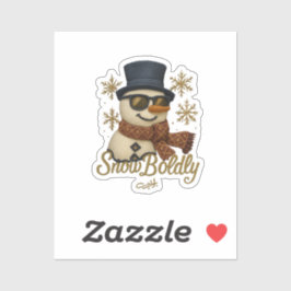 Adesivo Boneco de Neve Brilhante SnowBuddy