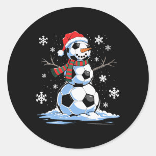 Adesivo Boneco de Neve de Futebol Jogador de Futebol Chapé