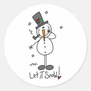 Adesivo Boneco de Neve Deixa Nevar