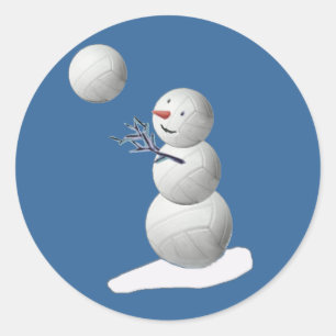 Adesivo Boneco de neve do voleibol