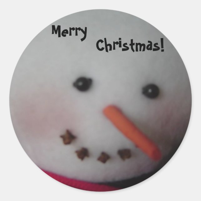 Adesivo Boneco de Neve Fofo (Frente)