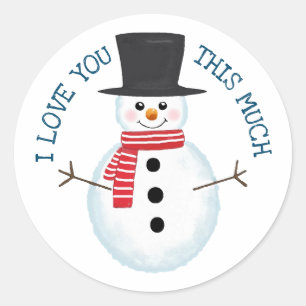 Adesivo Boneco de Neve Frosty Amor Natal