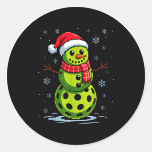 Adesivo Boneco de neve - picles engraçado de pickleball na