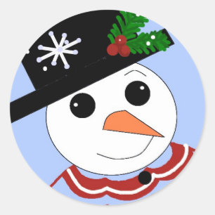 Adesivo Bonecos de Neve Festivos