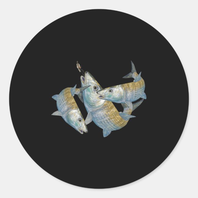 Adesivo Bonefish Hunting A Salt Water Fly Fishing &amp; De (Frente)