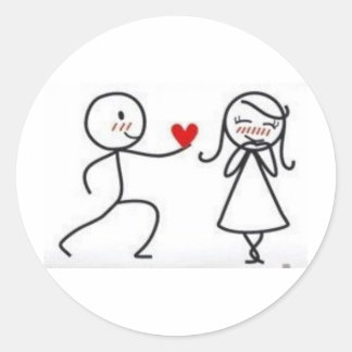 Adesivo bonequinhos apaixonados