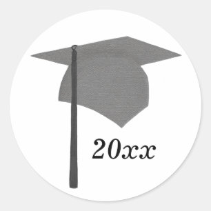 Adesivo Bonés de formatura Pretas e Cinzas, Classe