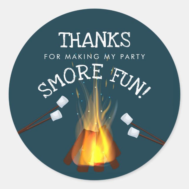 Adesivo Bonfire Party Favor Stickers (Frente)