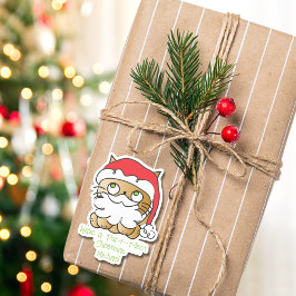 Adesivo Bonita Cartoon de Natal Engraçado Dizendo