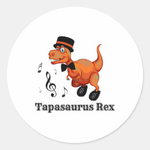 Adesivo Bonita Dança De Dança De Dinossauro - Tapassauro