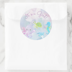 Adesivo Bonita debaixo da água do mar É uma viciada em moç