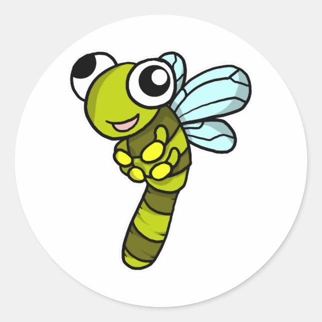 Adesivo Bonita Dragonfly Fly Inseto Inseto Idea (Frente)