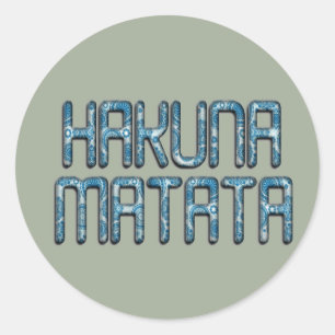 Adesivo Bonita e adorável arte de Design de Hakuna Matata