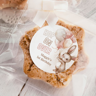 Adesivo Bonita Festa de aniversário de Garota Coelhinha