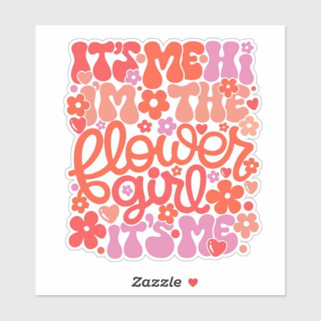 Adesivo Bonita Flor Casada "Oi, sou eu" (Folha)