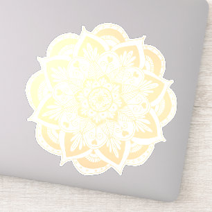 Adesivo Bonita Flor Dourada Mandala