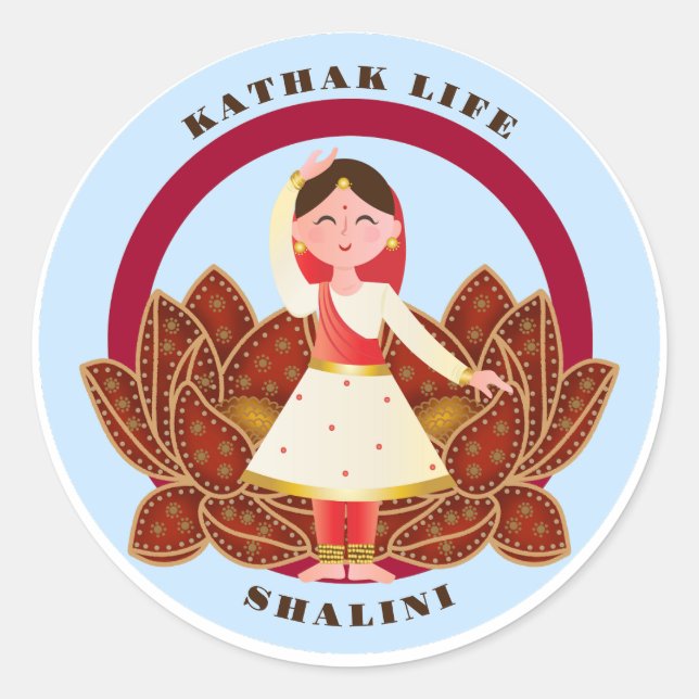 Adesivo Bonita Kathak Dance Sticker (Frente)