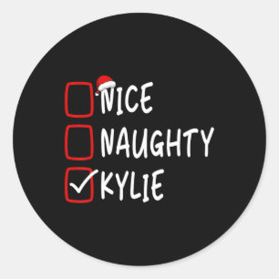 Adesivo Bonita Kylie Personalizada Nome Natal Che