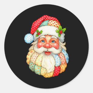 Adesivo Bonita Patchwork Papai Noel Natal Homens Vêm