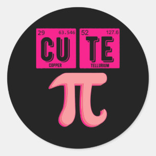 Adesivo Bonita Pie Day Cutie Matemática Mesa Pink Mat Peri