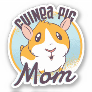 Adesivo Bonita Porca De Guiné Mãe Kawaii Piggy Garotas