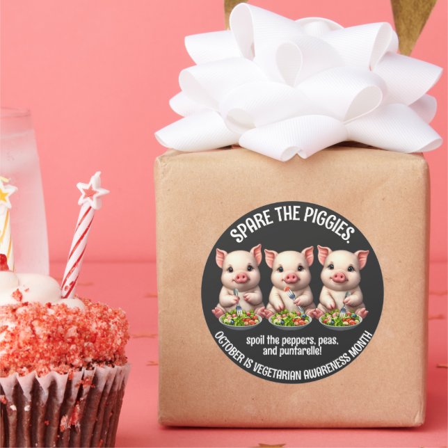 Adesivo Bonita pousa os pretos comendo saladas (Festa)