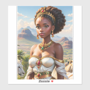 Adesivo Bonita princesa negra
