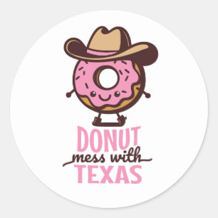 Adesivo Bonita Rosquinha Mess com Texas Stickers