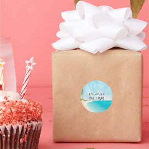 Adesivo Bonita Sensação De Bela Felicidade De Praia