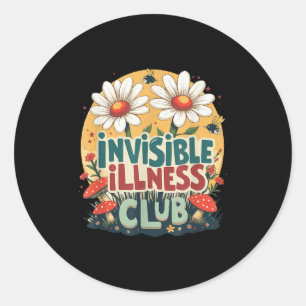 Adesivo Bonita Sociedade de Doenças Invisíveis, floral ocu