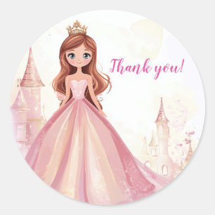 Adesivo Bonitas Meninas Princesa Aniversário Obrigado Stic