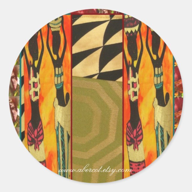 Adesivo Bonitas mulheres negras e potes de água (Frente)