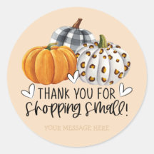 Bonitinhos Fall Pumpkins Obrigado Por Comprar Pequ