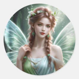 Adesivo Bonito Auburn Haired Primavera fairy Fantasy Dream